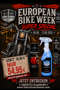European Bike Week 2026 Super Special - Vulcanet + THE CUSTOMCLEANER®️
