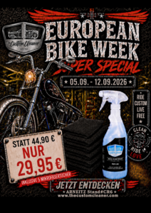 European Bike Week 2026 Super Special - THE CUSTOMCLEANER®️+ 5 Microfasertücher