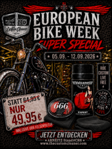 European Bike Week 2026 Super Special - Vulcanet + 666 Metallpolitur