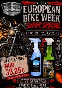 European Bike Week 2026 Super Special - Tuga Biker´s Felgen Teufel + THE CUSTOMCLEANER®️