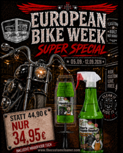 European Bike Week 2026 Super Special - Biker´s Felgen Teufel®️ + Felgenbürste